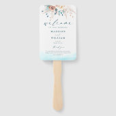 Hochzeitsprogramm Strand Ziel Fächer (Rückseite)