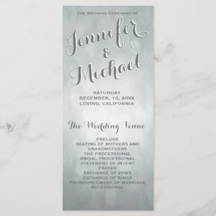 Hochzeitsprogramm Subtile Silver Highlights Programm