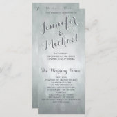 Hochzeitsprogramm | Subtile Silver Highlights Programm (Vorne/Hinten)