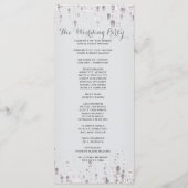 Hochzeitsprogramm | Subtile Silver Programm (Rückseite)