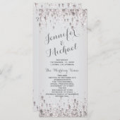 Hochzeitsprogramm | Subtile Silver Programm (Vorne/Hinten)