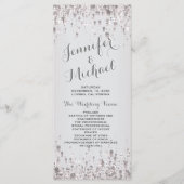 Hochzeitsprogramm | Subtile Silver Programm (Vorderseite)