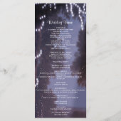 Hochzeitsprogramm | Tree Lights Programm (Rückseite)