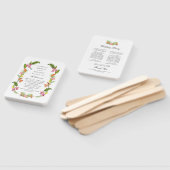 Hochzeitsprogramm Tropical Floral & Greenery Garde Fächer (Non-assembled)