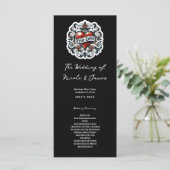 Hochzeitsprogramm "True Love Heart Tattoo" Programm (Stehend Vorderseite)