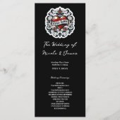 Hochzeitsprogramm "True Love Heart Tattoo" Programm (Vorderseite)