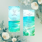 Hochzeitsprogramm und Menü für die blaue Küste Programm