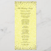 Hochzeitsprogramm | Vintager Blick Programm (Rückseite)