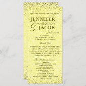 Hochzeitsprogramm | Vintager Blick Programm (Vorne/Hinten)