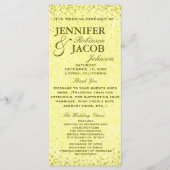 Hochzeitsprogramm | Vintager Blick Programm (Vorderseite)