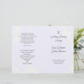 Hochzeitsprogramm Vorlage Lavendelblüte (Stehend Vorderseite)