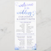 Hochzeitsprogramm - Watercolor - US-Hochzeitsprogr Programm (Vorderseite)