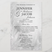 Hochzeitsprogramm | Weichsilber (Vorderseite)