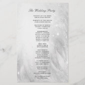 Hochzeitsprogramm | Weichsilber (Rückseite)