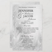 Hochzeitsprogramm | Weichsilber (Vorne/Hinten)