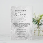 Hochzeitsprogramm | Weichsilber (Stehend Vorderseite)