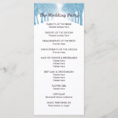 Hochzeitsprogramm Winterbaumweg Programm (Rückseite)