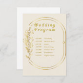 Hochzeitsprogramme (Vorne/Hinten)