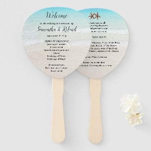 Hochzeitsprogramme am Meer Fächer
