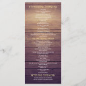 Hochzeitsprogramme Autumn Maple Blätter Pumpkins W Programm (Rückseite)