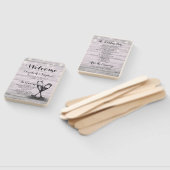 Hochzeitsprogramme Champagner Glass Rustikales Hol Fächer (Non-assembled)