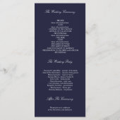 Hochzeitsprogramme der Sternenflotte und des Golde Programm (Rückseite)