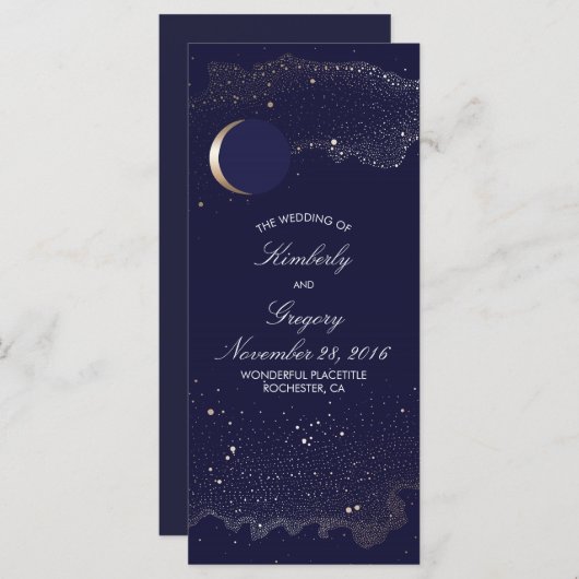 Hochzeitsprogramme der Sternenflotte und des Golde Programm (Vorne/Hinten)