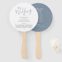 Hochzeitsprogramme Einzigartiges Minimalistisches Fächer