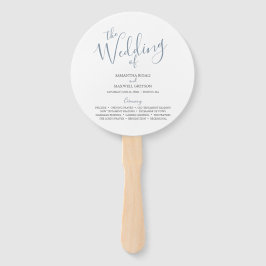 Hochzeitsprogramme Einzigartiges Minimalistisches  Fächer