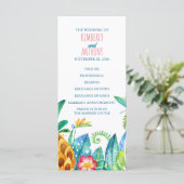 Hochzeitsprogramme für Ananas Programm (Stehend Vorderseite)