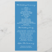 Hochzeitsprogramme für Anker Programm (Rückseite)