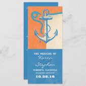 Hochzeitsprogramme für Anker Programm (Vorne/Hinten)