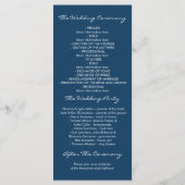 Hochzeitsprogramme für Anker Programm (Rückseite)