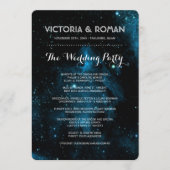 Hochzeitsprogramme für Blaugalaxie Programm (Vorderseite)