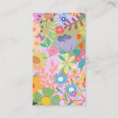 Hochzeitsprogramme für Blume Visitenkarte (Rückseite)