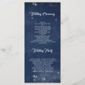 Hochzeitsprogramme für Burgund und Navy Blue Vinta Programm (Rückseite)