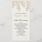 Hochzeitsprogramme für Elfenbein Programm (Vorderseite)