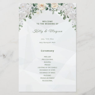 Hochzeitsprogramme für Flora und Fauna