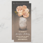 Hochzeitsprogramme für gemalte Mason Programm (Vorne/Hinten)