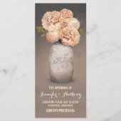 Hochzeitsprogramme für gemalte Mason Programm (Vorderseite)