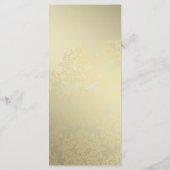 Hochzeitsprogramme für Golden Damask Programm (Rückseite)