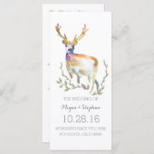 Hochzeitsprogramme für Hirsche Programm (Vorne/Hinten)