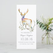 Hochzeitsprogramme für Hirsche Programm (Stehend Vorderseite)