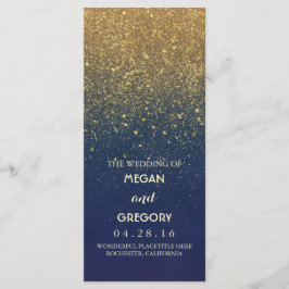 Hochzeitsprogramme für Marinesoldaten und Gold Gli Programm