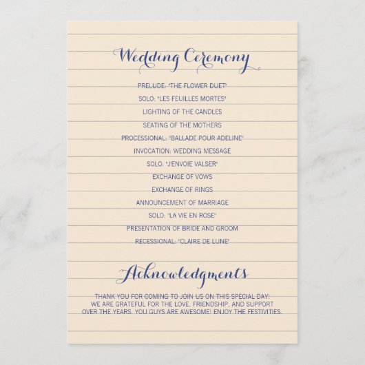 Hochzeitsprogramme für rosa und grüne Chemie Programm (Rückseite)