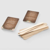 Hochzeitsprogramme für Rustikal und Blume Fächer (Non-assembled)