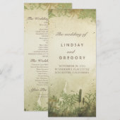 Hochzeitsprogramme für rustikale Wälder Programm (Vorne/Hinten)