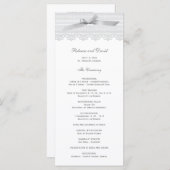 Hochzeitsprogramme für Spitzen und Ribbon Programm (Vorne/Hinten)