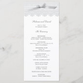 Hochzeitsprogramme für Spitzen und Ribbon Programm (Vorderseite)