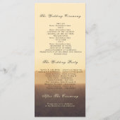 Hochzeitsprogramme für Treppenzweige Sommer-Abend Programm (Rückseite)